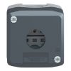 Picture of Harmony XALD XALK, Empty enclosure, plastic, dark grey lid, for push button 22mm, 1 cut out