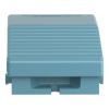 Picture of Single foot switch, Harmony XPE, metal, blue, without cover, 1 step, 1 contact 1NC+NO, IP66