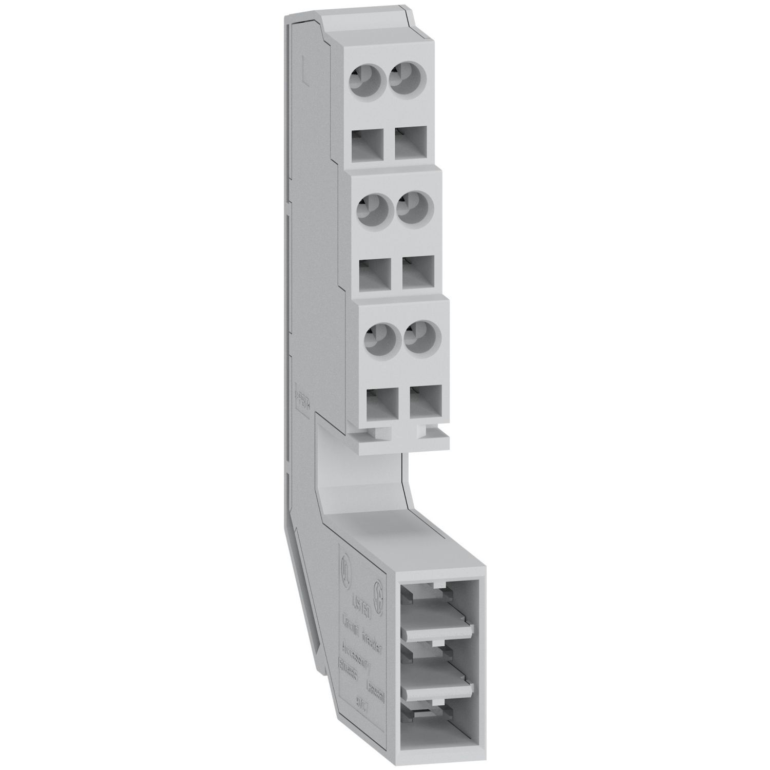 Picture of 3 wires terminal block, MasterPact NT, ComPacT NS630b to NS1600, for drawout devices, spare part