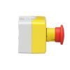 Picture of Harmony XALD XALK, Control station, plastic, yellow lid, 1 red mushroom push button 40mm, turn to release, 1NC