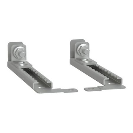 Picture of set of 4 step slides with brackets for adjustment of m.plate in PLM 64