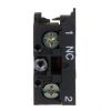 Picture of Contact block, Harmony XAC, single contact, spring return, 1 speed, front mounting, screw clamp terminal, 1NC