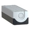 Picture of Harmony XALD XALK, Empty enclosure, plastic, dark grey lid, for push button 22mm, 5 cut outs