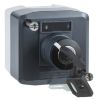 Picture of Harmony XALD XALK, Control station, plastic, dark grey lid, 1 selector key switch 22mm, 1NO