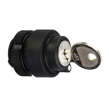 Picture of Selector switch, Harmony XAC, plastic, black, 2 positions, left/right withdrawal position, stay put