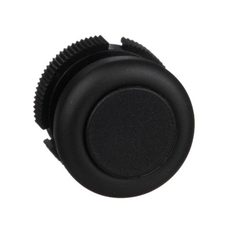 Picture of Head for push button, Harmony XAC, plastic, black, booted, spring return