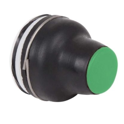 Picture of booted head for pushbutton XAC-B - green - 4 mm, -25..+70 °C