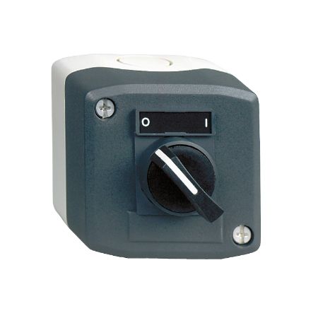 Picture of Harmony XALD XALK, Control station, plastic, dark grey lid, 1 selector switch, standard handle 22mm, 1NO