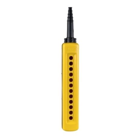 Picture of Empty pendant control station, Harmony XAC, plastic, yellow, 12 cut outs