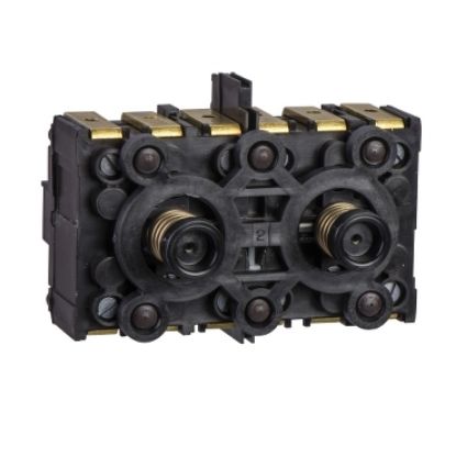 Picture of Double contact block, Harmony XAC, spring return, single speed, snap action, 3NO