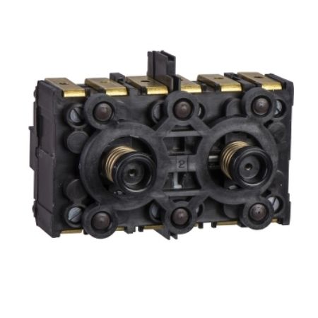 Picture of Double contact block, Harmony XAC, spring return, single speed, snap action, 3NO