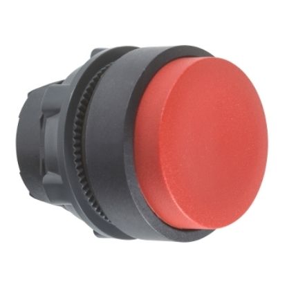 Picture of Harmony XB5, Push button head, plastic, projecting, red, 22mm, spring return, unmarked