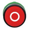 Picture of Projecting push button head 40mm, Harmony XB5, plastic, red, 22mm, spring return, marked O