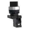 Picture of Complete selector switch, Easy Harmony XA2, plastic, black, 22mm, 2 positions, stay put, 1NO