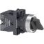 Picture of Complete selector switch, Easy Harmony XA2, plastic, black, 22mm, 3 positions, stay put, 2NO