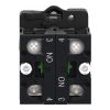 Picture of Complete selector switch, Easy Harmony XA2, plastic, black, 22mm, 3 positions, stay put, 2NO