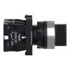 Picture of Complete selector switch, Easy Harmony XA2, plastic, black, 22mm, 3 positions, stay put, 2NO