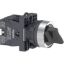 Picture of Complete selector switch, Easy Harmony XA2, plastic, black, 22mm, 2 positions, stay put, 1NO + 1NC