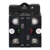 Picture of Complete selector switch, Easy Harmony XA2, plastic, black, 22mm, 2 positions, stay put, 1NO + 1NC