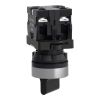 Picture of Complete selector switch, Easy Harmony XA2, plastic, black, 22mm, 2 positions, stay put, 1NO + 1NC