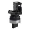 Picture of Complete selector switch, Easy Harmony XA2, plastic, black, 22mm, 2 positions, spring return from right to left, 1NO