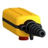 Picture of Pendant control station, Harmony XAC, plastic, yellow, 2 push buttons with 1NO, 1 emergency stop NC