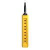 Picture of Empty pendant control station, Harmony XAC, plastic, yellow, 8 cut outs, for cable 10...22mm