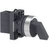 Picture of Complete selector switch, Easy Harmony XA2, plastic, black, 22mm, long handle, 2 positions, stay put, 1NO