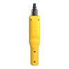 Picture of Pendant control station, Harmony XAC, plastic, yellow, pistol grip, 2 booted push buttons with NO + NC, 1 emergency stop NC
