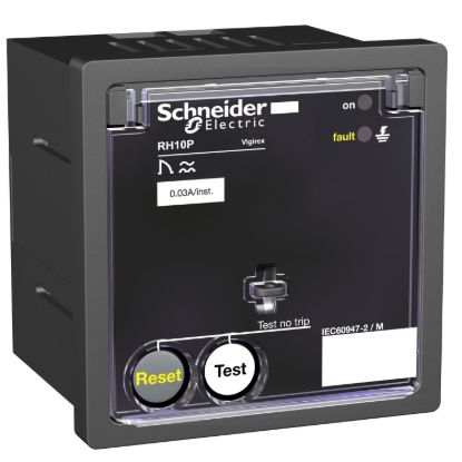 Picture of Residual current protection relay, VigiPacT RH10P, 300mA, 220/240VAC 50/60Hz, front panel mounting