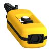 Picture of Pendant control station, Harmony XAC, plastic, yellow, 2 push buttons with 2NO+1NC