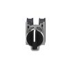 Picture of Selector switch, Harmony XB4 - ATEX D, metal, 22mm, 3 positions, black standard handle, stay put, screw clamp terminals, 2NO