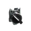 Picture of Selector switch, Harmony XB4, metal, black, 22mm, 2 positions, stay put, 1NO