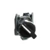 Picture of Selector switch, Harmony XB4, metal, black, 22mm, 2 positions, stay put, 1NO