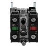 Picture of Selector switch, Harmony XB4, metal, black, 22mm, 2 positions, stay put, 1NO+1NC