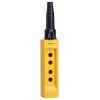 Picture of Empty pendant control station, Harmony XAC, plastic, yellow, 4 cut outs, for cable 10...22mm