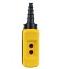 Picture of Empty pendant control station, Harmony XAC, plastic, yellow, 2 cut outs