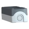 Picture of Harmony XALD XALK, Empty control station, plastic, dark grey lid, light grey base, 4 cut out