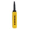 Picture of Empty pendant control station, Harmony XAC, plastic, yellow, 6 cut outs