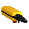 Picture of Pendant control station, Harmony XAC, plastic, yellow, 4 push buttons with 1NO, 1 emergency stop NC
