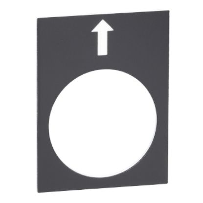 Picture of Marked legend, Harmony XAC, legend, 30x40mm, black, left, slow