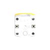 Picture of Control station, Harmony XALD, XALK, plastic, yellow lid, 1 Estop push button 40mm, turn to release, illum ring white red fixed, 1NO 2NC, 24V AC DC