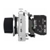 Picture of Selector switch flush mounted, Harmony XB4, metal, black, 30mm, 2 positions, stay put, 1NO