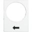 Picture of Marked legend, Harmony XAC, legend, 30x40mm, white, raise or right, slow