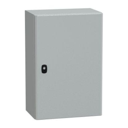 Picture of Spacial, Wall mounted steel enclosure, Spacial S3D, plain door, with mounting plate, 600x400x250mm, IP66, IK10