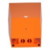 Picture of Single foot switch, Harmony XPE, metal, orange, with cover, 1 step, 1 contact 1NC+NO, IP66