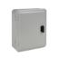 Picture of Metal industrial box - high plain cover - hinge - H307xW257xD174 - IP55 - grey