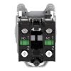 Picture of Selector switch flush mounted, Harmony XB4, metal, black, 30mm, 3 positions, stay put, 2NO