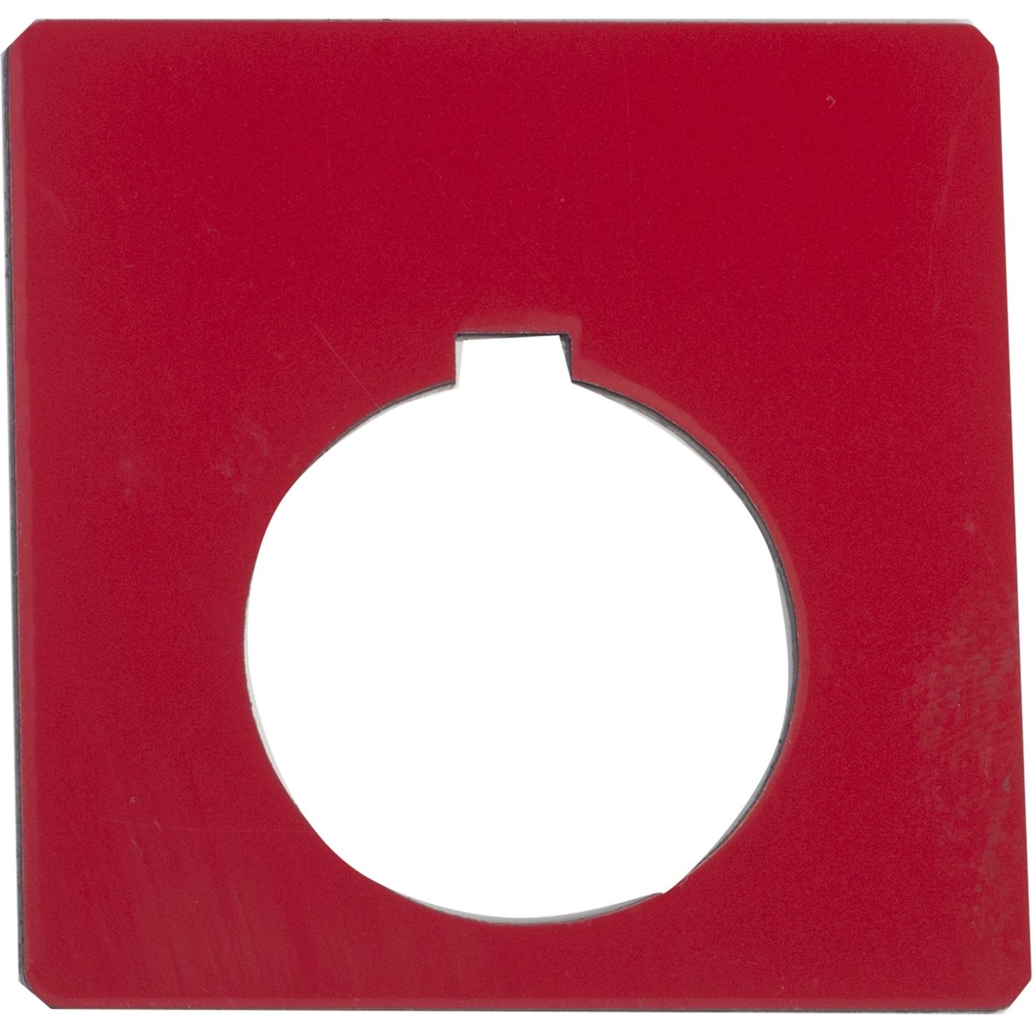 Picture of Harmony 9001K, Harmony 9001SK, blank legend, 30mm, plastic, red with black letters, 57mm square