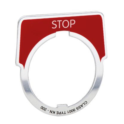Picture of Legend, Harmony 9001K, Harmony 9001SK, 30mm, aluminium, black with silver letters,40x43mm, marking START